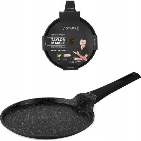 Kleine Starke Pro Taylor Marmor-Induktions-Pfannkuchenpfanne 25 cm