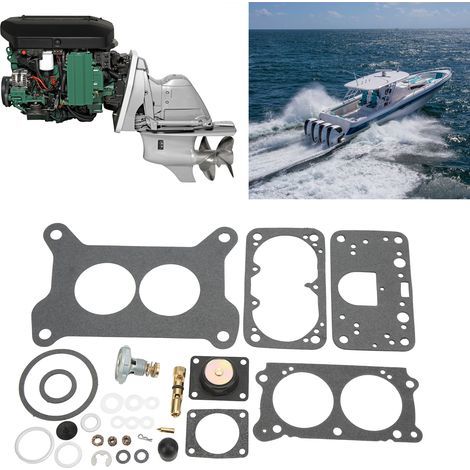 Kit de reparación de carburador de 28 piezas para motores fueraborda de 4 cilindros 3.0 GL GS - Alto rendimiento (1/5)