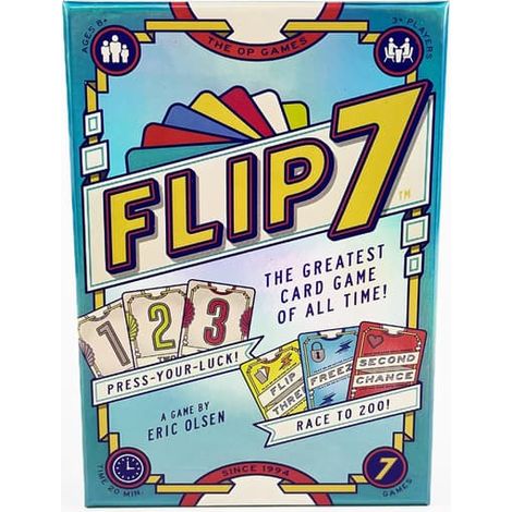 Flip 7, jeu de société de cartes et de divertissement stratégique pour toute la famille et les amis (1 exemplaire). (1/5)