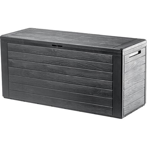 Coffre de jardin, plastique haut de gamme, capacité de 280 litres, adapté pour une utilisation sur balcon, couvercle verrouillable, utilisation efficace de l'espace (1/5)