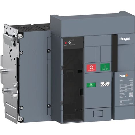 Disjoncteur Ouvert HW1 55kA 1000A 4P Débrochable pour TU sentinel - HAGER HW1M410DB