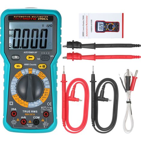 KISTO 6000 Count True RMS Digitalmultimeter mit Taschenlampe.