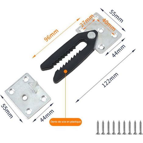 Raccord Pour Canapé - Pinces Crocodile En Plastique Et Fer - Pour Meubles Sectionnels - Lot De 2 (1/5)