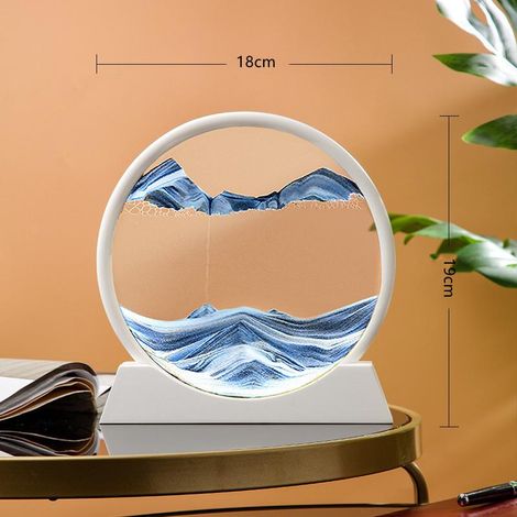 Tableau de sable mouvant, décoration artistique, sablier, meuble TV de salon, décoration intérieure, bureau, cave à vin, 18 cm (1/5)