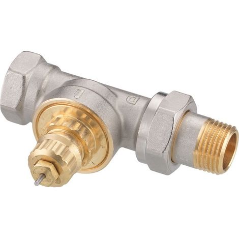 Danfoss Ventilgehäuse RA-G 15 R 1/2", Durchgangsausführung, matt vernickelt