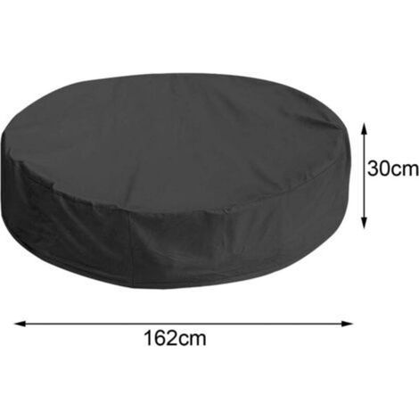 Couvertures de Piscine Rondes pour Enfants bac à Sable extérieur Jouet Housse de Protection bac à Sable bac à Sable auvent Multifonction pour Chien, 162cmx30cm