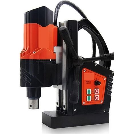 Perceuse magnétique Industrielle 800 W, perceuse électrique rotative à Base magnétique, Vitesse réglable, taraudeuse Avant et arrière (1/5)