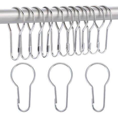 FENOPLASTICA40 Pack Anneaux de Rideau de Douche Crochets Suspendus pour Tri et Organisation (1/5)