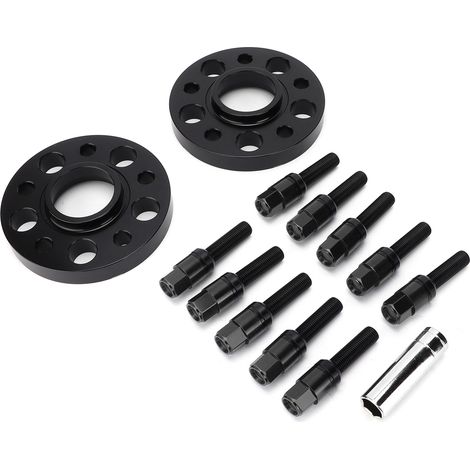 Kit entretoises de roue 20mm, entraxe 5x112mm, filetage M14x1.5, remplacement pour SQ7 2016‑2020, noir (1/5)