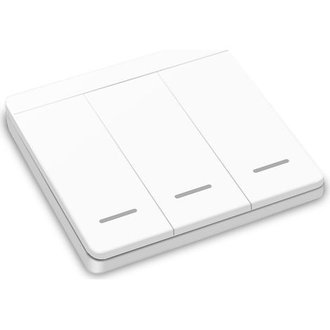 Interruttore della luce wireless, interruttore di sicurezza RF 86 per pannello a parete, facile installazione senza cablaggio (1/5)