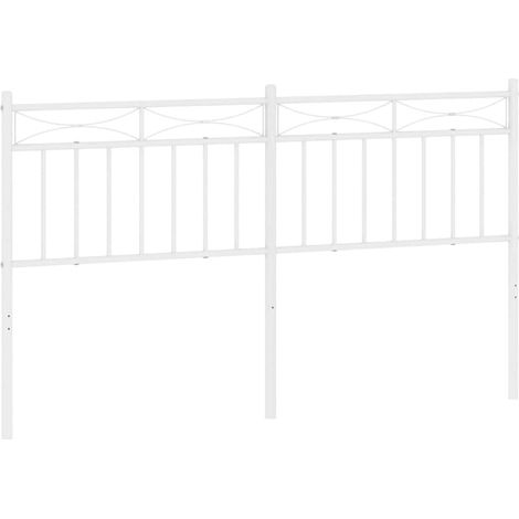 Cabecero de repuesto de metal blanco 150 cm vidaXL (1/5)