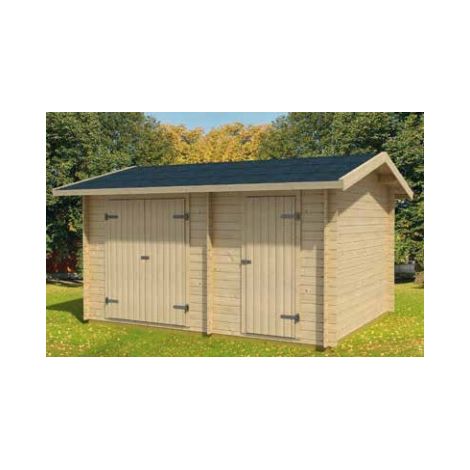 Casetta da Giardino in Legno d' Abete Nordico(28mm) - cm 378x193 cm - Pavimento incluso - ITALFROM312 (1/2)