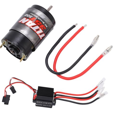 Moteur brossé 550 35T avec ESC étanche bidirectionnel 320A pour véhicule RC tout-terrain (1/5)