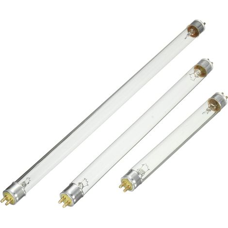 Lot de Tubes Lumineux UV-C Germicides, Ampoules de Stérilisation UV pour Aquariums et Bassins, Culot G5 T5 (1/5)