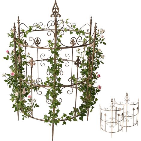 Lot de 2 treillages Klivia Marron