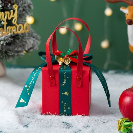 Weihnachtsgeschenkbox, Geschenkbox für Heiligabend, Festtagsgeschenk, Weihnachtsapfelbox, Hochzeitsbonbonbox, Geschenkbox mit Friedensfrüchten (1/2)