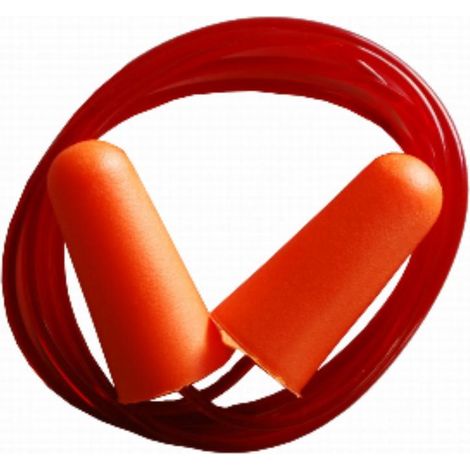 FPLUS tapon auditivo con cordon naranja , TAPON AUDITIVO CON CORDON