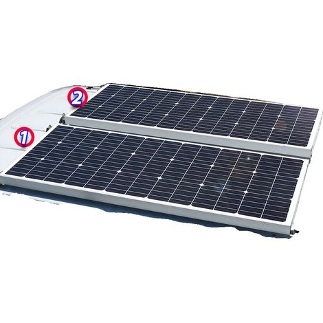 Pannello solare, silicio monocristallino, design efficiente, 240 W (1/2)