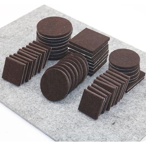 Ensemble de 256 pièces marron, avec 2 formes différentes de meubles en feutre (1/4)