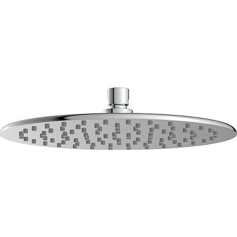 AqvaZone AqvaShower Kopfbrause 035508850 250 Ø x 6 mm, 1/2 Zoll Innengewinde, schwenkbar, edelstahl-poliert