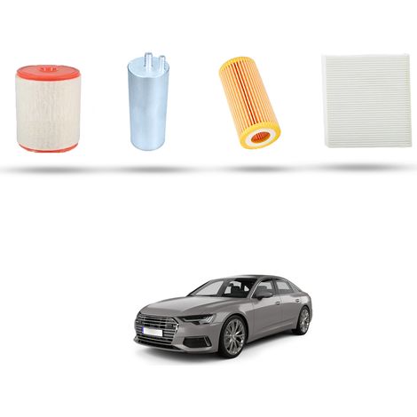 Kit Tagliando 4 filtri compatibile con Audi A6 (C8) 55 TDI Mild Hybrid quattro 257kw dal 2019 (1/5)