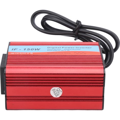 DC12V to AC220V 150W 50HZ Inverter Portable Car Inverter Corrected Sine Wave Vehicle Power Inverter IF-150W (1/5)