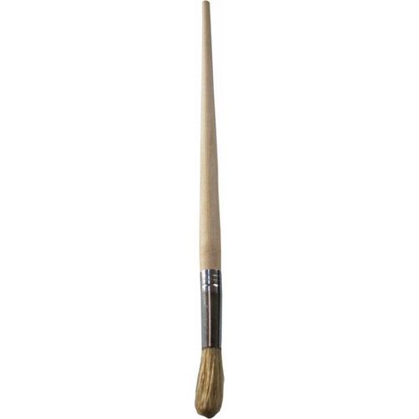 FPLUS pincel cabolata redondo  8 , Pincel fabricado en P/M, con mango de madera encerado y montado sobre virola plateada. Se puede utilizar para todo tipo de pinturas.