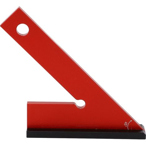 GARRYFIZH Règle d'angle 45° pour mécanicien en aluminium, avec socle (1/5)