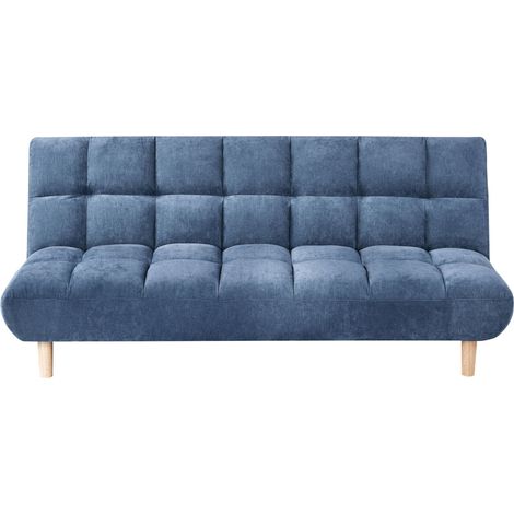 Schlafsofa 2-Sitzer RISOR Stoff Blau