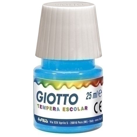 TEMPERA GIOTTO 25 ml CIAN - Pack de 6 unidades