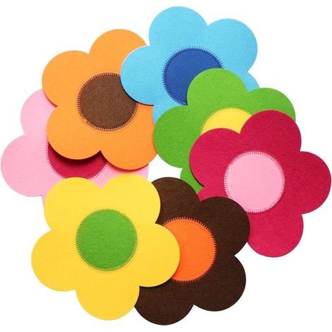Topfschoner, Filz-Topfabdeckungen, 7-teilig, 25 cm Durchmesser, trennen und schützen Küchenutensilienoberflächen (1/5)