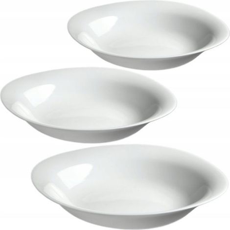 Assiette creuse 23 cm Blanc 3 pcs (1/5)