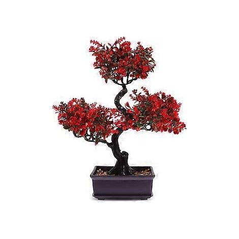 Künstlicher Bonsai-Baum, künstliche Pflanze im Topf, künstliche Bonsai-Topfpflanze, Dekoration für drinnen, zu Hause, im Büro und im Garten (1/4)