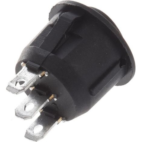 50 pièces x ON/OFF/ON 3 positions SPDT rond bateau interrupteur à bascule 6A/250V 10A/125V AC noir (1/4)