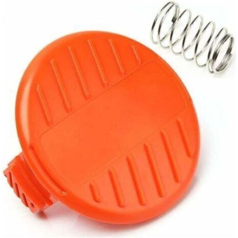 2 pièces couvercle de capuchon de bobine + pièces de rechange à ressort pour BLACK + DECKER STC1815 GL4525 coupe-herbe 385022-03.. (1/4)