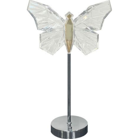 Table Lamp Butterfly Crystal Table Lamp, Decorative Night Light, Dimmable (1/2)