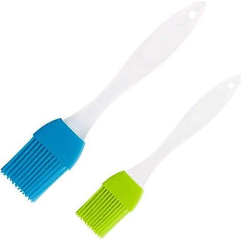 Set di pennelli antigrasso in silicone, da 18 cm e 20 cm, resistenti al calore, ideali per cucinare, cuocere al forno, fare barbecue e grigliare la carne. (1/5)