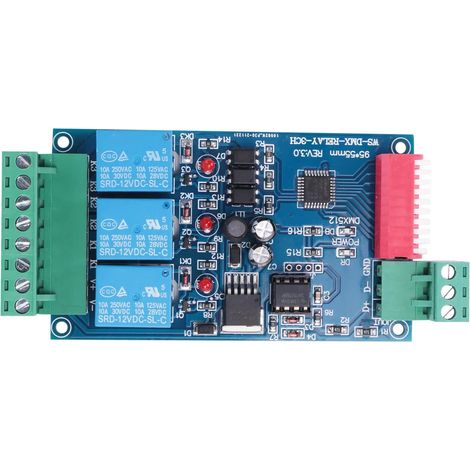 3-Kanal 5A DMX512-gesteuertes Relais-Kit (1/5)