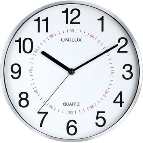 Horloge murale - - ARIA - Quartz - 28.5 cm - Gris métal - Design contemporain