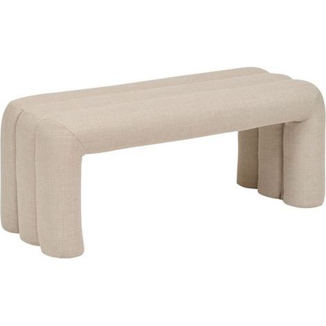 Atmosphera – Banc Sisco 102x42cm en tissu Oeko-Tex® – Charge max 110 kg – Style moderne pour chambre à coucher (1/5)