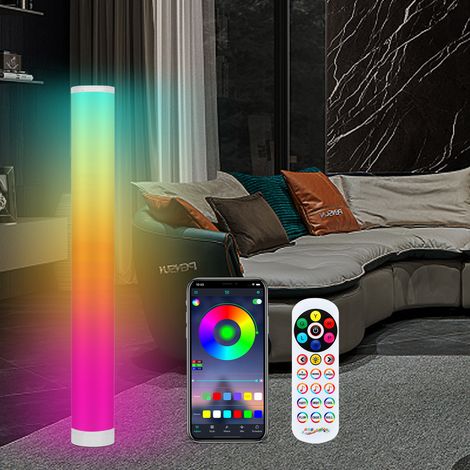 SWANEW Lampada da terra 6W per feste/ambienti, lampada da terra per ambienti, H. 102cm, lampada da terra a LED RGB (1/5)