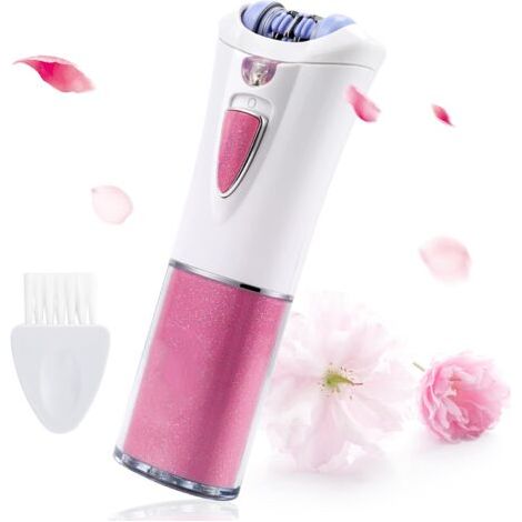 QORVA-Épilateur pour femme - Avec lumière LED - Pour le visage et le corps - Épilateur électrique - Pour le corps, les aisselles, le bikini et les jambes (1/4)