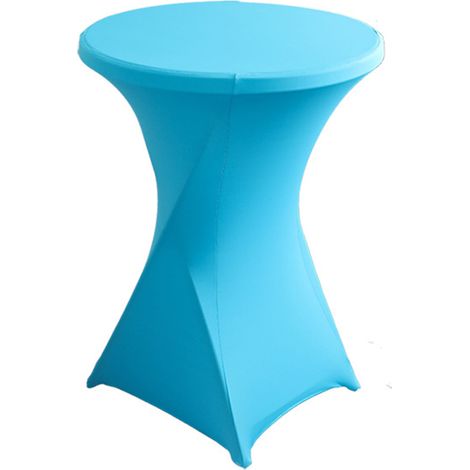 Housse De Table Haute Extensible - 80 x 110 cm - Pour Tables De Cocktail Et De Bar - En Spandex Polyester - 1 Pièce (1/5)