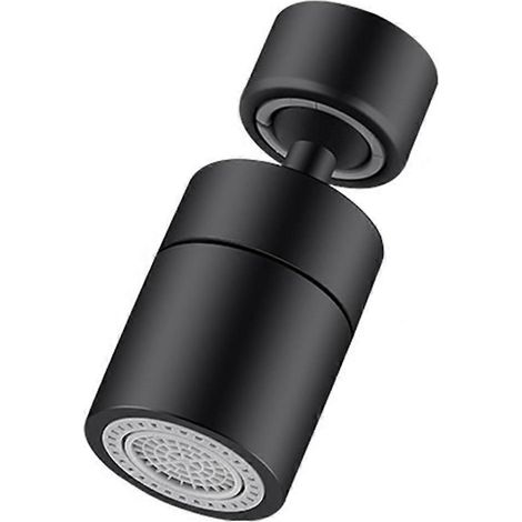 Douchette de robinet de cuisine avec filtre, protection anti-éclaboussures rotative et réglable, buse de robinet, mitigeur d'évier noir B (1/5)