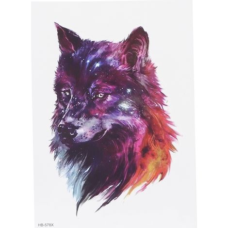 Autocollant tatouage temporaire motif animal HB-578, waterproof, accessoire tatouage homme (1/5)