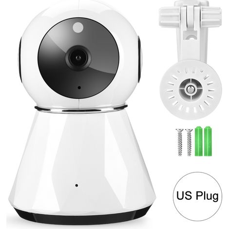 Caméra de surveillance IP WiFi 1080P avec détecteur PIR sans fil, moniteur bébé, alimentation 100-240V, prise US (1/5)