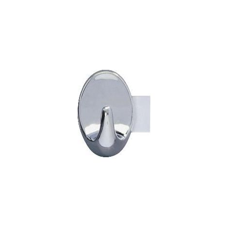 Wenko Strip-it Maxi-Wandhaken Kunststoff, chrom, 2er-Set Handtuchhaken