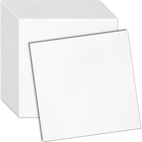 Panneaux De Plafond 3D En Polystyrène, Surface Lisse Sans Motif, Revêtement De Plafond Pour Salon Et Chambre, 50 x 50 cm, 20 Pièces, Blanc