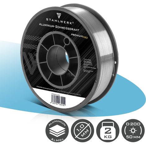 STAHLWERK Schweißdraht MIG MAG Aluminium ER5356 (AlMg5) 1,0 mm 2 kg Drahtrolle (1/5)