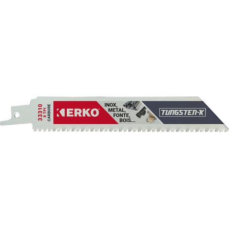 Lame scie sabre Erko TUNGSTEN-K 150 mm - étui de 2 lames - ERKO (1/2)